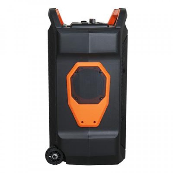 Shile SL-10 120 Watt Taşınabilir Seyyar Amfi Hoparlör Kablosuz 1 EL + 1 Yaka Mikrofonlu Kumandalı USB+SD+BT