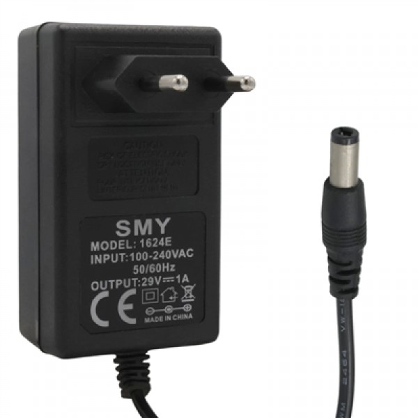 Smy 1624E 29 Volt 1 Amper 5.5*2.5 + 5.5*2.1 Uç Uyumlu Priz Tipi Adaptör
