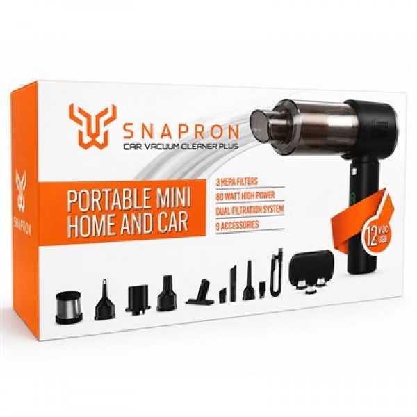 Snapron SNV-3002 80W 7.4V Şarjlı Mini Araç ve Ev Süpürgesi + Çift Filtrasyonlu Çok Fonksiyonlu Temizlik Seti Snapron SNV-3002 80W 7.4V Şarjlı Mini Araç ve Ev Süpürgesi + Çift Filtrasyonlu Çok Fonksiyonlu Temizlik Seti