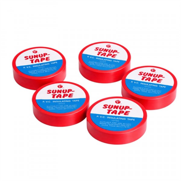 Sunup 0.13x18mm Kırmızı İzole Bant (5'li Paket)