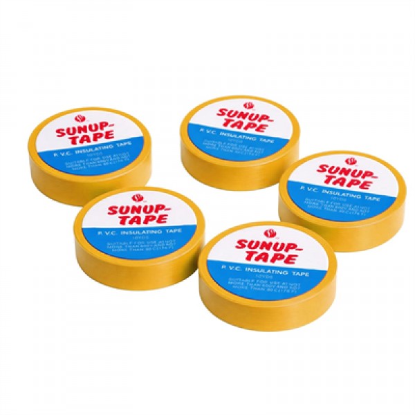 Sunup 0.13x18mm Sarı İzole Bant (5'li Paket)