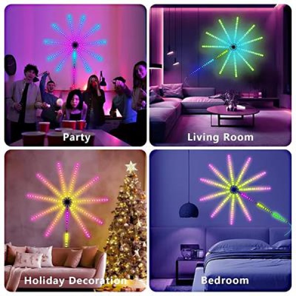 Sunup RGB LED’li Işıklı Ses Kontrüllü Havai Fişek Cihazı