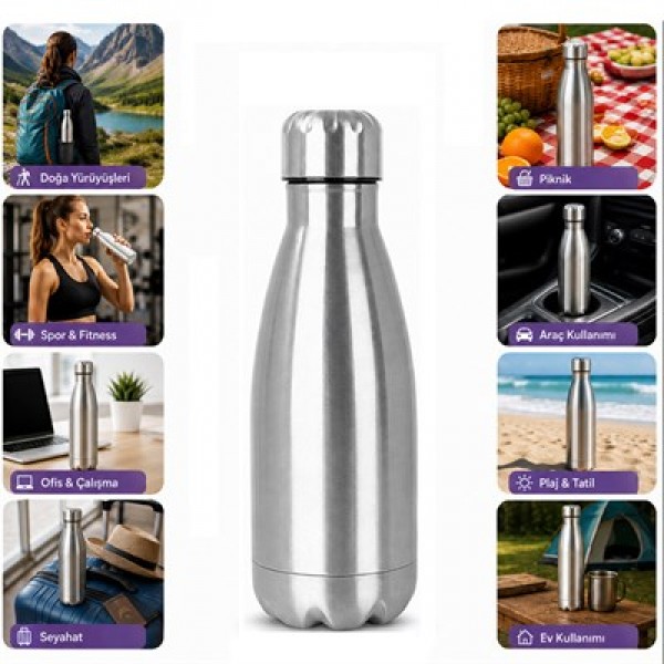 Sunup SN-25713 Şişe Tipi 500 Ml. Paslanmaz Çelik Termos Sunup SN-25713 Şişe Tipi 500 Ml. Paslanmaz Çelik Termos
