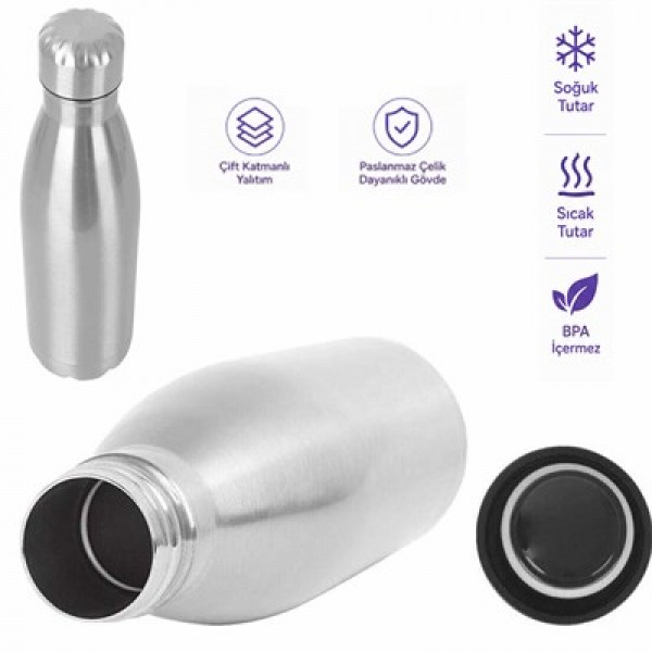 Sunup SN-25713 Şişe Tipi 500 Ml. Paslanmaz Çelik Termos Sunup SN-25713 Şişe Tipi 500 Ml. Paslanmaz Çelik Termos