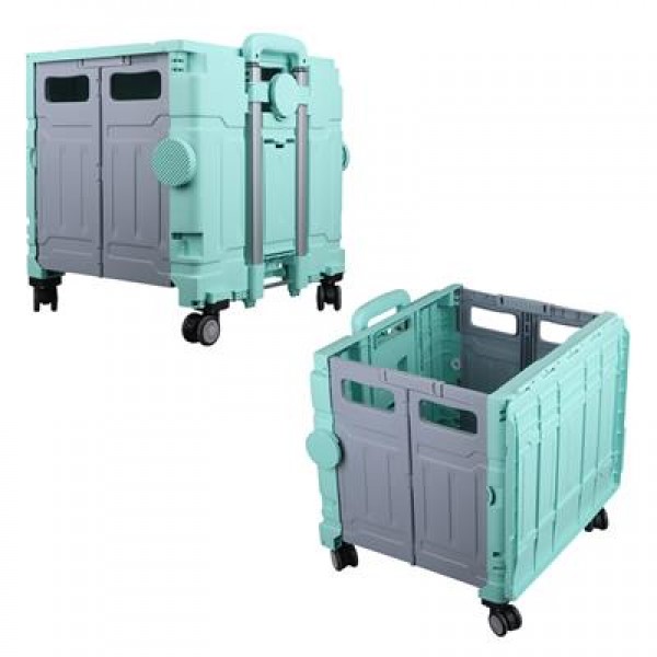 Sunup SN-26968 Katlanabilir Market Pazar Kamp Tekerlekli Alışveriş Arabası 60KG Kapasiteli