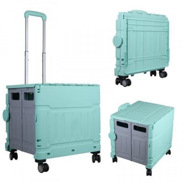 Sunup SN-26968 Katlanabilir Market Pazar Kamp Tekerlekli Alışveriş Arabası 60KG Kapasiteli