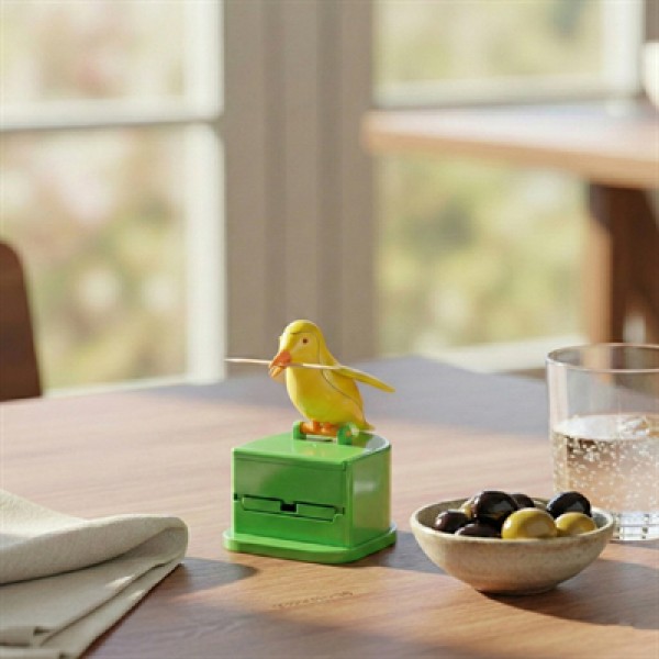 Sunup SN-28779 Penguen Figürlü Basmalı Kürdan Saklama Kutusu Kürdanlık