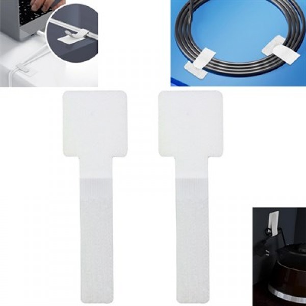 Sunup SN-29137 Beyaz Yapışkanlı 10'lu Kablo Düzenleyici 