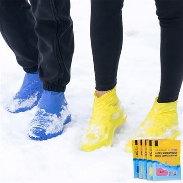 Sunup SN-29141 Lateks Su Geçirmez Ayakkabı Kılıfı Portatif Kaymaz Tabanlı (Medium - 34-40)