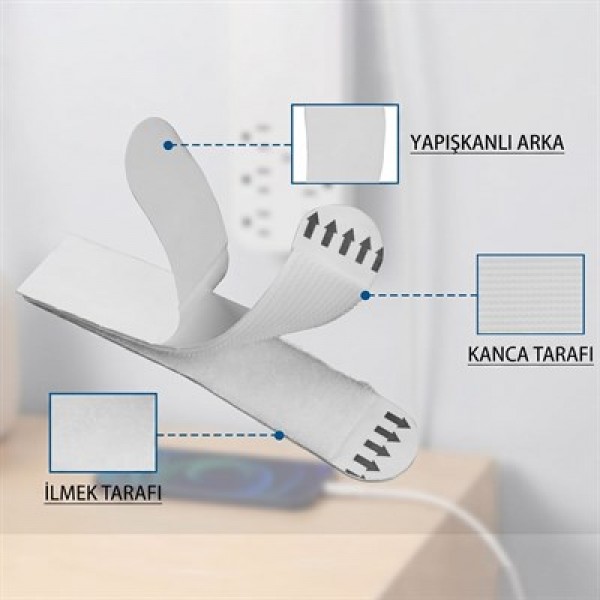 Sunup SN-29146 Fotoğraf Çerçevesi İçin 12 Çift Cırt Cırtlı Sticker Montaj Şeridi