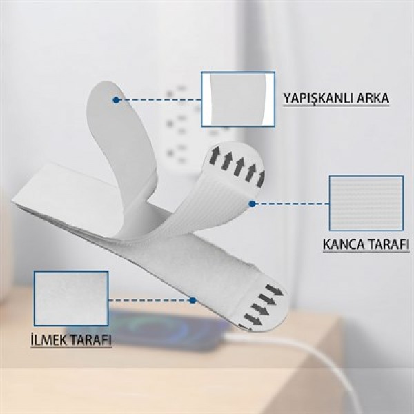 Sunup SN-29147 12 Çift Fotoğraf Çerçevesi İçin Sticker Cırt Cırtlı Montaj Şeridi