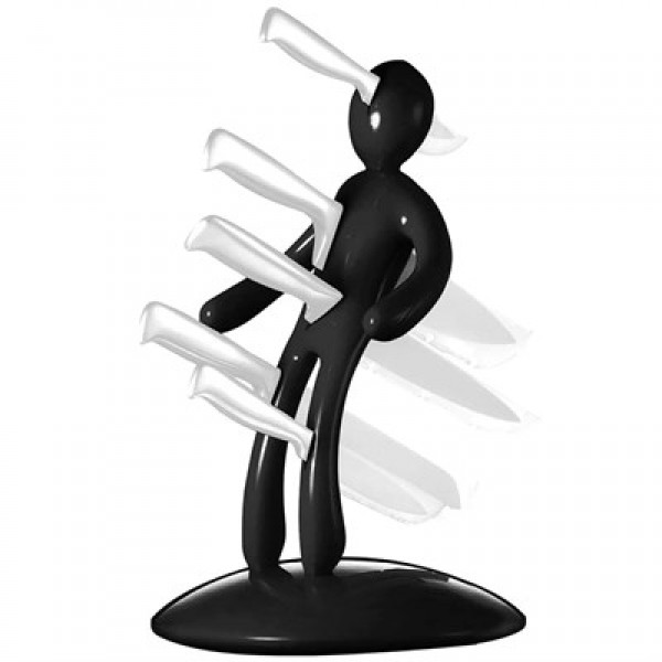 Sunup SN-29170 Siyah Çok Amaçlı Mutfak Tezgah Üstü Bıçak Tutucu Stand Organizer