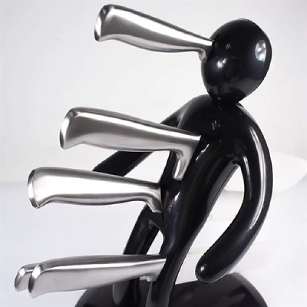 Sunup SN-29170 Siyah Çok Amaçlı Mutfak Tezgah Üstü Bıçak Tutucu Stand Organizer