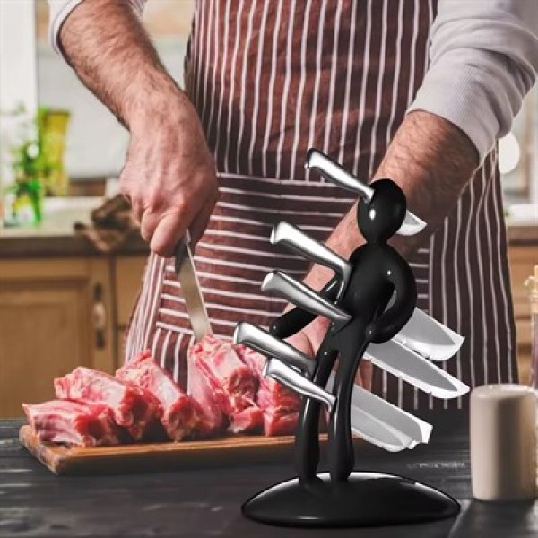 Sunup SN-29170 Siyah Çok Amaçlı Mutfak Tezgah Üstü Bıçak Tutucu Stand Organizer