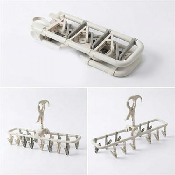 Sunup SN-29191 Çok Amaçlı 12 Mandallı Çamaşır Çorap Taşınabilir Kurutmalık