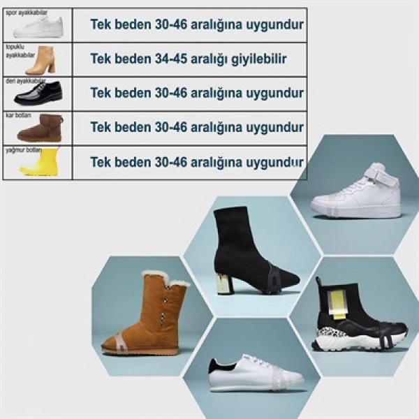 Sunup SN-29279 Karda Kayma Önleyici Ayakkabı Aparatı Siyah