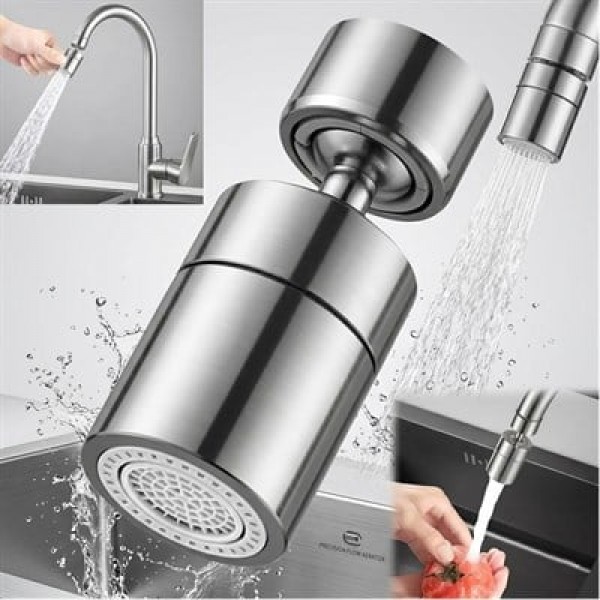 Sunup SN-29317 Çift Hız Ayarlı Gümüş Renk Musluk Başlığı