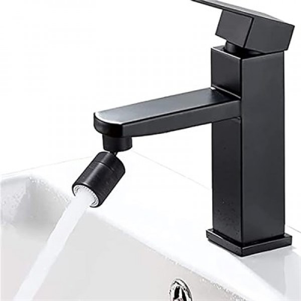 Sunup SN-29318 Çift Hız Ayarlı Siyah Musluk Başlığı                                                 