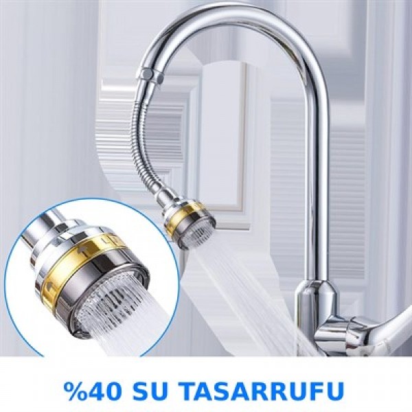 Sunup SN-29319 Üç Kademe Hız Ayarlı Su Akış Kontrollü Musluk Başlığı
