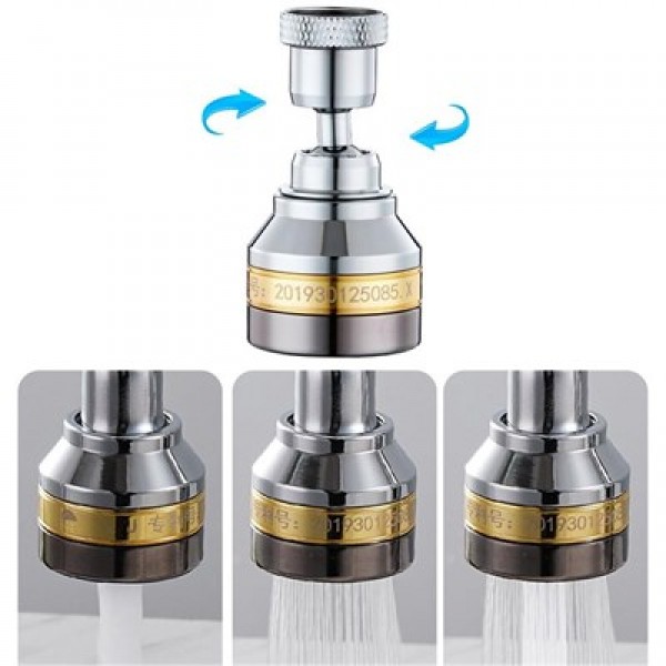 Sunup SN-29319 Üç Kademe Hız Ayarlı Su Akış Kontrollü Musluk Başlığı