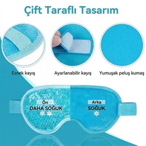 Sunup SN-29667 Soğuk Ve Sıcak Kullanım Jel Terapi Göz Maskesi