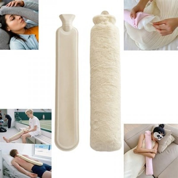 Sunup SN-29910 Peluş Kılıflı Yumuşak Dokulu Uzun 76 Cm 2500 Ml Kapasiteli Sıcak Su Torbası