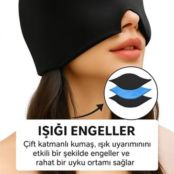 Sunup SN-30963 Doğal Baş Ağrısı Migren Giderici Jel Kafa Bandı Soğuk Sıcak Kompres Sunup SN-30963 Doğal Baş Ağrısı Migren Giderici Jel Kafa Bandı Soğuk Sıcak Kompres