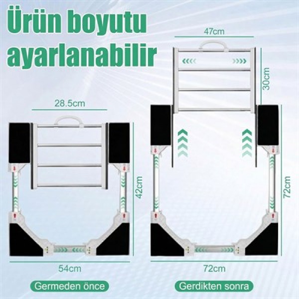 Çamaşır Makinesi ve Kurutucu İstifleme Seti Askılıklı