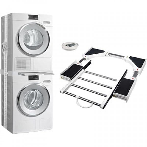 Çamaşır Makinesi ve Kurutucu İstifleme Seti Askılıklı
