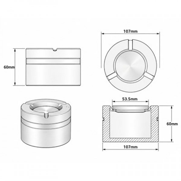 Sunup SN-37926 Araç Ev Dış Mekan İçin Metal Küllük Kaydırmaz Tabanlı Açılır Kapanır Sunup SN-37926 Araç Ev Dış Mekan İçin Metal Küllük Kaydırmaz Tabanlı Açılır Kapanır