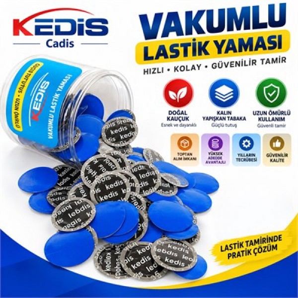 Sunup SN-38103 Lastik Tamir Yaması 42mm Doğal Kauçuk Soğuk Yama Seti (150'li Paket)