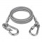 Sunup SN-38106 2 Metre Çelik Köpek Bağlama Halatı Kilitli Karabina PVC Kaplamalı