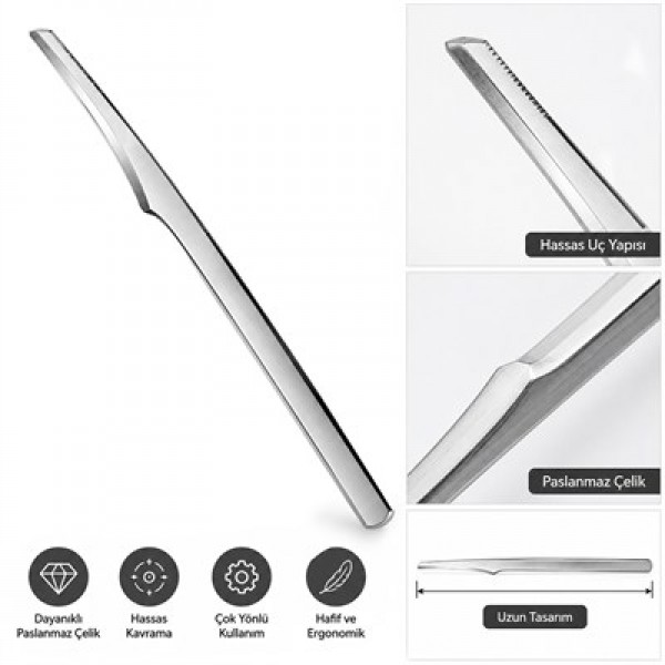 Sunup SN-38806 13 Cm Paslanmaz Çelik Nasır ve Ölü Deri Kazıyıcı Sunup SN-38806 13 Cm Paslanmaz Çelik Nasır ve Ölü Deri Kazıyıcı