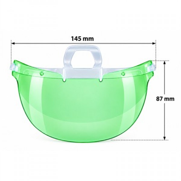Sunup SN-38916 Yemek Servisleri İçin Plastik Şeffaf Maske (10 Adet)