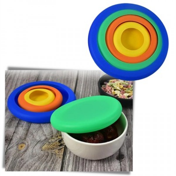 Sunup SN-38932 4'lü Silikon Kapak Seti Farklı Boyutlarda Renkli Esnek Kapak Sunup SN-38932 4'lü Silikon Kapak Seti Farklı Boyutlarda Renkli Esnek Kapak