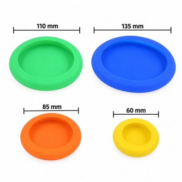 Sunup SN-38932 4'lü Silikon Kapak Seti Farklı Boyutlarda Renkli Esnek Kapak Sunup SN-38932 4'lü Silikon Kapak Seti Farklı Boyutlarda Renkli Esnek Kapak
