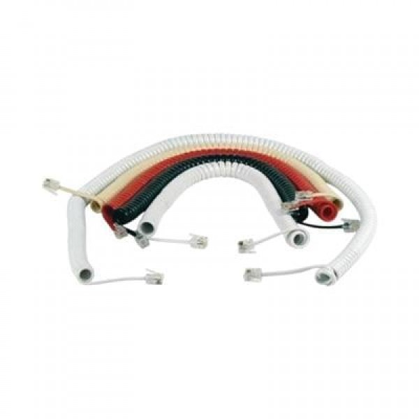 Telefon Spiral Kablo Krem
