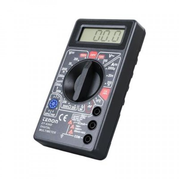 Tenon DT-830D Siyah DC/AC Voltaj Akım Ölçer Dijital Multimetre Ölçü Aleti 