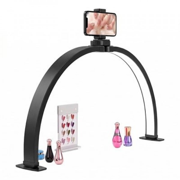 TrLed F-700A 70CM Siyah Katlanabilir Masaüstü Manikür ve Protez Tırnak Lambası