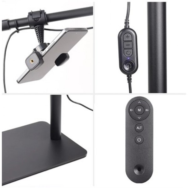 TrLed F-700B 70CM Zebra Elmas Desenli Ayaklı Profesyonel Güzellik Salonu Lambası
