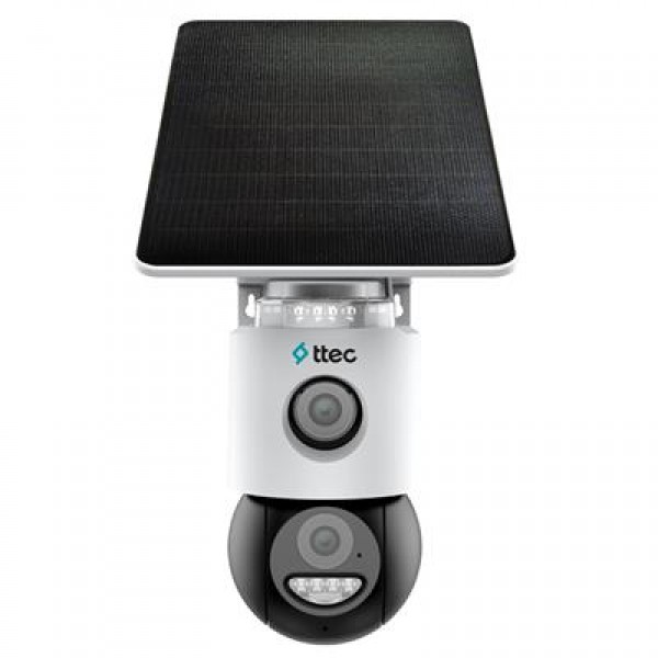 Ttec SLR-3320S-MH/SL-4G 3+3 MP Çift Kameralı Solar Panelli Sesli Gece Renkli Sim Kart Destekli 4G PTZ IP Kamera Ttec SLR-3320S-MH/SL-4G 3+3 MP Çift Kameralı Solar Panelli Sesli Gece Renkli Sim Kart Destekli 4G PTZ IP Kamera