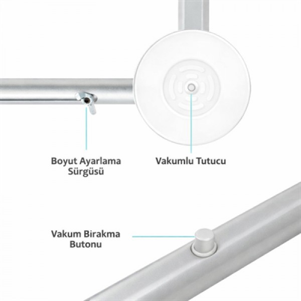 Weko 32 - 80'' Alüminyum Vakumlu Tv Panel Ekran Taşıyıcısı