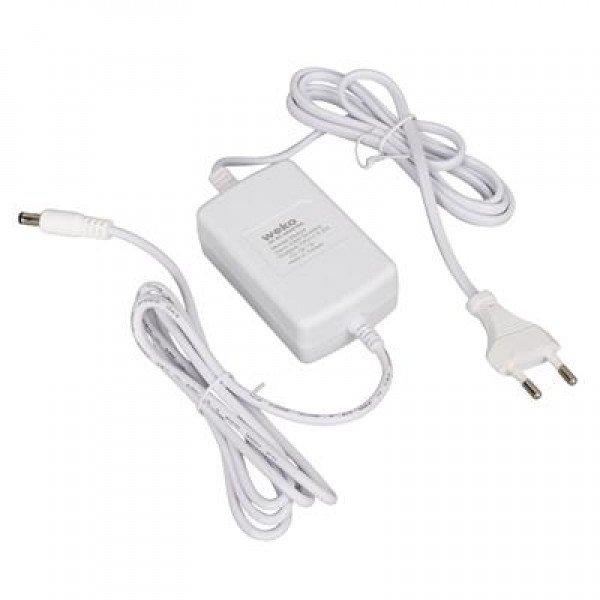 Weko Tottolet 1200 12 Volt - 3.2 Amper 5.5 2.5 Uçlu Yerli Üretim Plastik Kasa Beyaz Masaüstü Adaptör