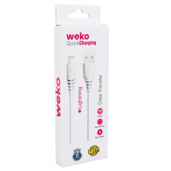 Weko WK-22019 USB To Lightning Telefon Şarj Kablosu