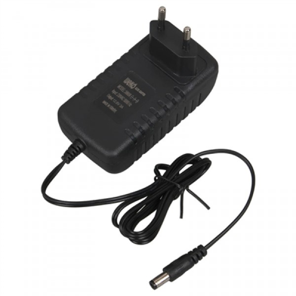 Weko WK-38606 Yerli Üretim 12.6 Volt - 3 Amper 5.5*2.5 Mm Uçlu Ledli Priz Tipi Şarj Adaptörü 