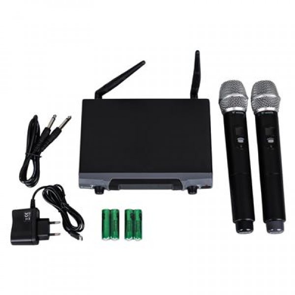 Westa WM-202H 1 Alıcı + 2 El (Lavalier) Kablosuz Uhf Mikrofon Seti