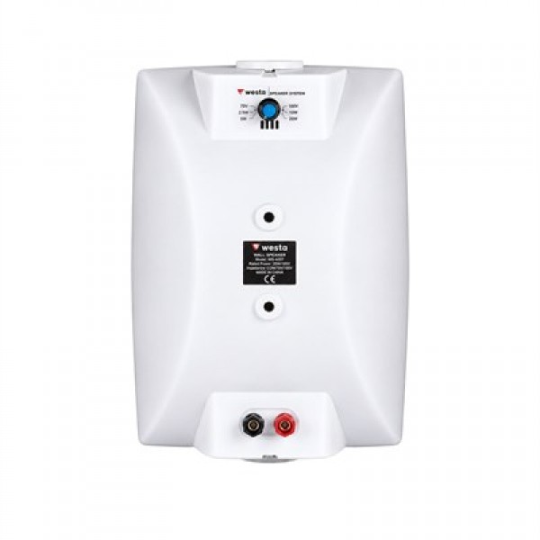WESTA WS-65TW BEYAZ 16 CM 50W 100V HAT TRAFOLU DUVAR TİPİ SÜTUN PLASTİK KABİN HOPARLÖR TEKLİ