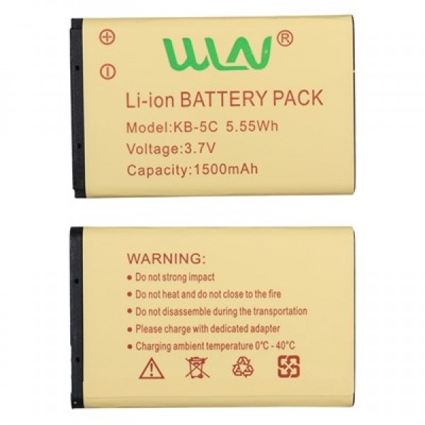 Wln KB-5C 3.7 Volt 1500 mAh 5.55WH Telsiz Batarya     