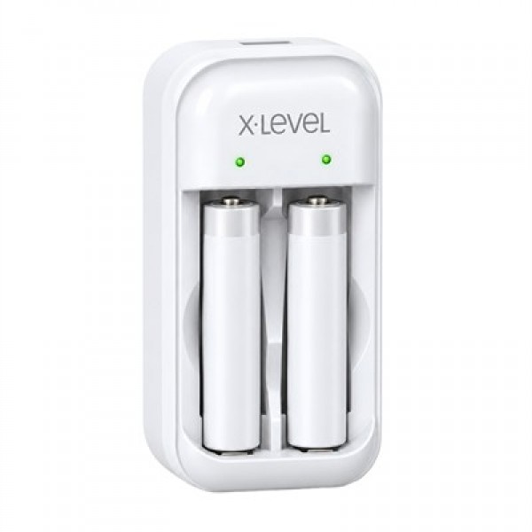 X-Level CH1 205 NiMH AA-AAA 2 Yuvalı LED Göstergeli Beyaz Pil Şarj Cihazı