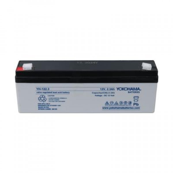 Yokohama YH-122.3 12 Volt - 2.3 Amper Yatık Uzun Akü (176x61x33 mm)